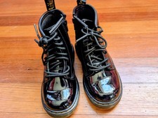 Dr. Martens Bouncing Sole Air Wair Toddler / Youth Size 9 Goth Combat Boots