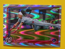 2025 Topps Chrome C.J. Abrams #176 RayWave Refractor Insert Parallel Young Star