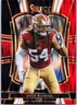 2025 Panini Select #118 Fred Warner Black and Red Prizm Shock 49ers