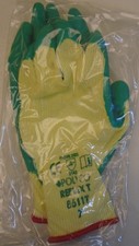 POLYCO 861T Reflex T Green/Yellow, Latex Coated Work Gloves, Sizes 7, 8, 9 & 10