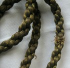 antique GOLD METALLIC Ornate Bullion DRAPE TIEBACK 10" TASSELS 77" Braided Rope — photo 7