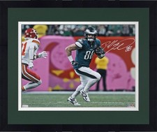 Framed Dallas Goedert Eagles Super Bowl LIX Champions Signed 16