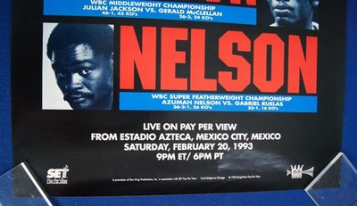 Original 1993 Grand Slam Of Boxing Chavez Norris Jackson Nelson