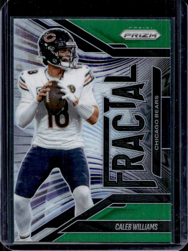 2025 Panini Prizm Caleb Williams Fractal Green #4 Bears