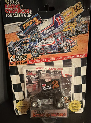 Racing Champions Andy Hillenburg STP #2 Sprint Car Diecast 1:64 Stand Card