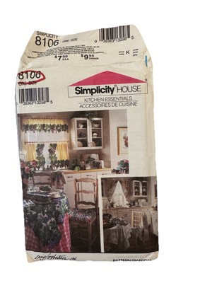 Simplicity House 8106 Kitchen Essentials Sewing Pattern
