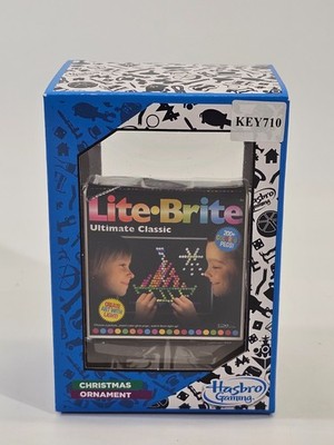 Kurt S Adler Christmas Tree Ornament Lite-Brite Hasbro Toy Light Bright NEW NIB