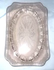 VTG Jeanette ADAM Pink Depression Glass Rectangular Serving Platter ~11 5/8"