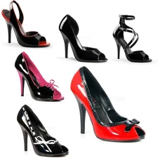 Pleaser 5" Crisscross Ankle Strap Sandal Adult Women Shoes Heels Seduce2Xx