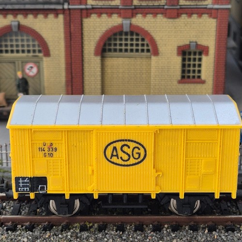 Lima H0 2008 gedeckter Güterwagen "ASG" Type G10  114 339 der DB Ohne OVP/2604 | Zustand: Gebraucht