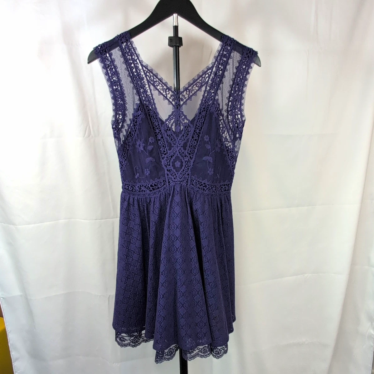 free people purple lace dress Free People Lace Mini Dress