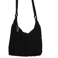 Liz Claiborne Black Crochet Purse tote