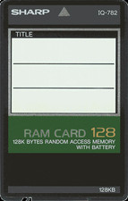 Sharp RAM Expansion Card for Select Sharp Wizard Organizers IQ-782