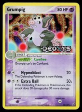 Grumpig Deoxys 32/107 Reverse Holo STAMPED Pokemon Card