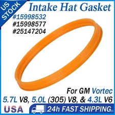 Intake Hat Gasket For GM Vortec 5.7, 5.0 & 4.3 L V8 V6 350 305 5998532, 15998577