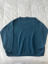 Neiman Marcus 100 Cotton Sweater Blue Large No Tag
