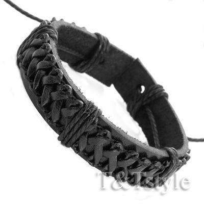 TRENDY T&T Leather Bracelet Wristband - Style LB93, New Without Packaging 10 thumbnail image