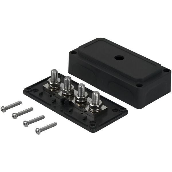 Heavy Duty 12V/24V Bus Bar Power Distribution Terminal Block - 300 Amp, Marine & Caravan Use