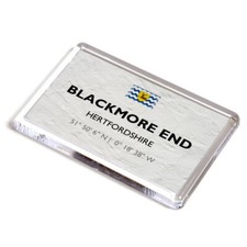 FRIDGE MAGNET - Blackmore End, Hertfordshire - Lat/Long TL1616