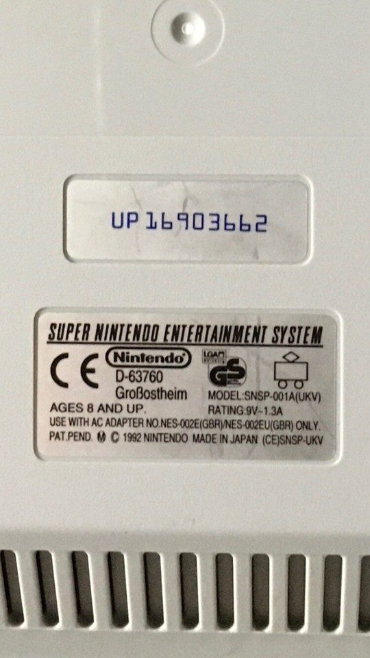 Super NES Nintendo CONSOLE SNES PAL Euro English inc 8gb EVER
