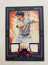 Brock Holt Dual Game Worn Patch /25 SP Ultra Rare 2015 Panini