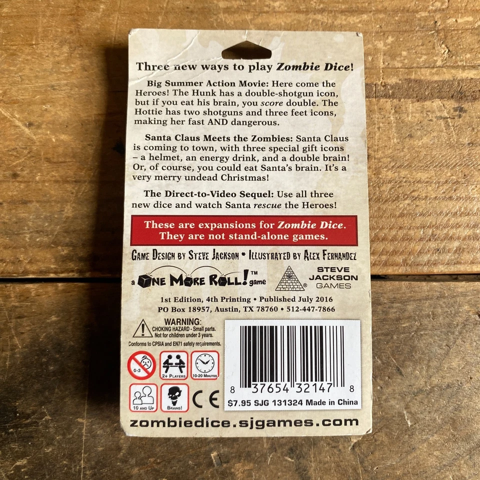 Zombie Dice 2 Double Feature Expansion - Steve Jackson Games - New - Image 2 of 4