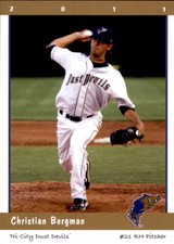 2011 Tri-City Dust Devils Grandstand #5 Christian Bergman Glendale California CA