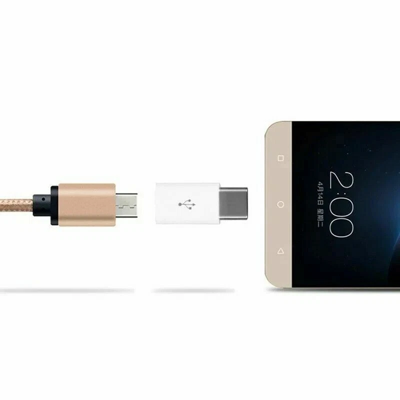 Adapter Micro USB auf USB C Typ-C Stecker wandelt USB Typ B zu USB 3.1 Typ C - Bild 3 von 4