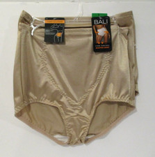 BALI womens Firm Control Shaping brief 2 pair white Size Large