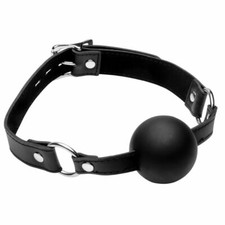 XL 2 Inch Silicone Ball Gag BDSM Bondage Sub Gear Fetish Sex Toy