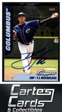 T.J. McFarland 2012  Choice Columbus Clippers #23 TTM/IP Signed Autographed