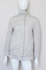 Helmut Lang Off White Cotton Zip Magnetic Snap Puffer Bomber Jacket Medium M