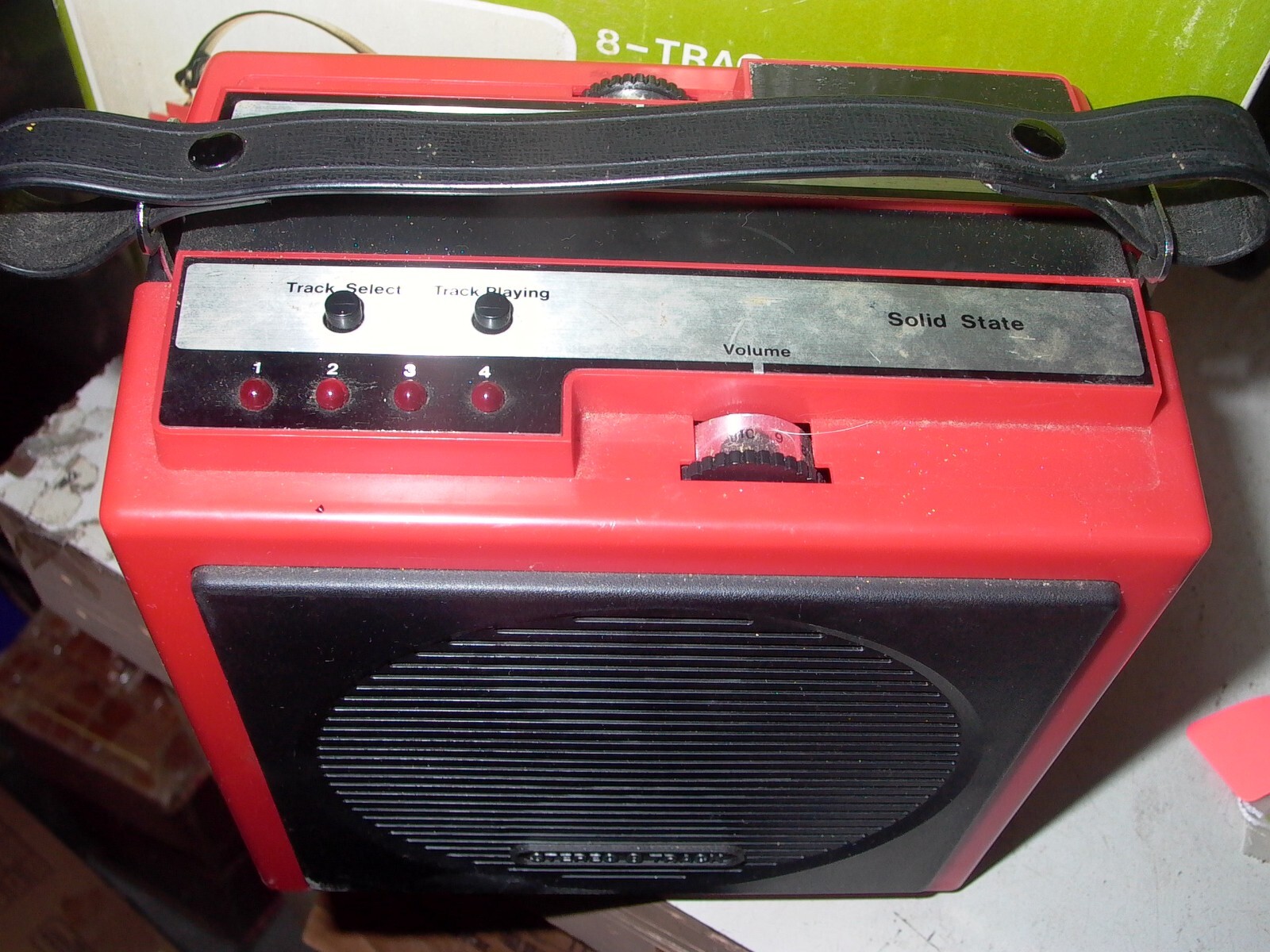 VINTAGE SEARS RED PORTABLE 8TRACK STEREO PLAYER 612104 eBay