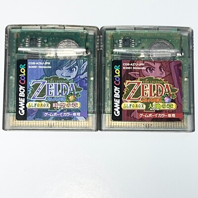 The Legend of Zelda Oracle of Seasons & Ages Bundle Nintendo Game Boy Japanese