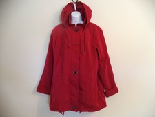 Women's Red Classic Elements Duffle Coat. M. ( 10 - 12). 100% Polyester.