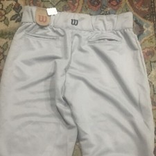 WILSON Adult Gray baseball pants , NEW , size large
