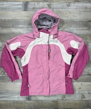 The North Face Jacket Girls Large Pink Hyvent Outdoor Casual Full Zip Coat Youth