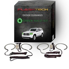 Green Angel Eye LED Headlight Halo kit for 2011-2013 Dodge Durango Headlights