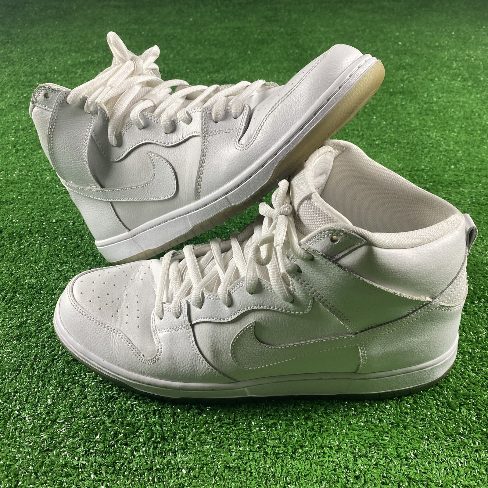 nike sb dunk high white ice