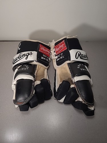 Rawlings RKP 10 39cm 15 1/2" Mens Ice Hockey Gloves Black And White - Bild 5 von 10