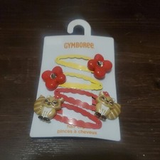 Gymboree Girls NWT New With Tags Friendship Camp Hair Clips Set Of 4