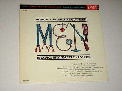 33rpm BURL IVES for and about men(MONO)DECCA DL 8125 nice SEE PICS