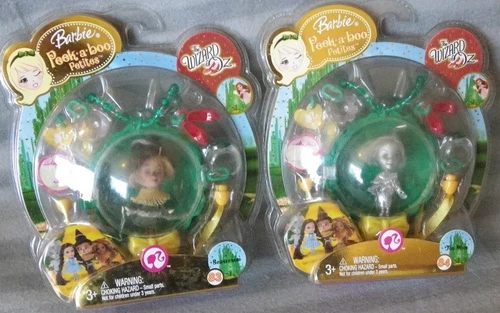 barbie WIZARD OF OZ / PEEK A BOO lot de 2 petites 2008 MATTEL N5783 N5784 Neuve