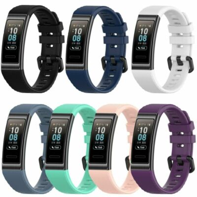 For Huawei Band 3 Pro Silicone Bracelet Strap Wristband Replacement Watch Band