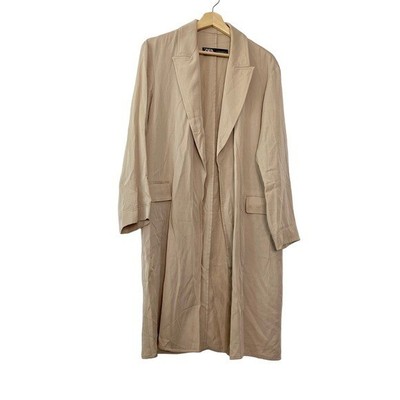 Manteau trench léger fluide Zara marron lyocell taille XS