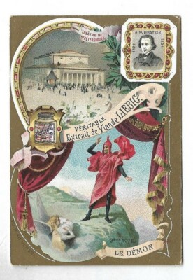 Der Dämon - A. Rubinstein - Oper -- Chromo Liebig - Trade card