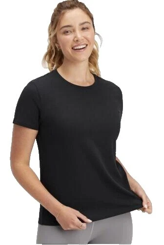 Black 100% Cotton Exercise Tops & Jerseys for Women
