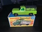 Vintage Matchbox Lesney Superfast No. 50 Ford Kennel Truck Lime Green & Box Rare