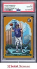 2024 PANINI DONRUSS DOWNTOWN! GOLD #11 JJ McCARTHY RC VIKINGS #/10 POP 1 PSA 10