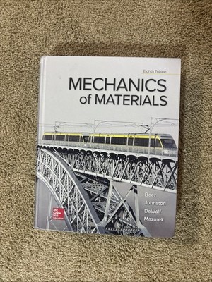 MECHANICS OF MATERIALS 8TH EDITION Hardcover
